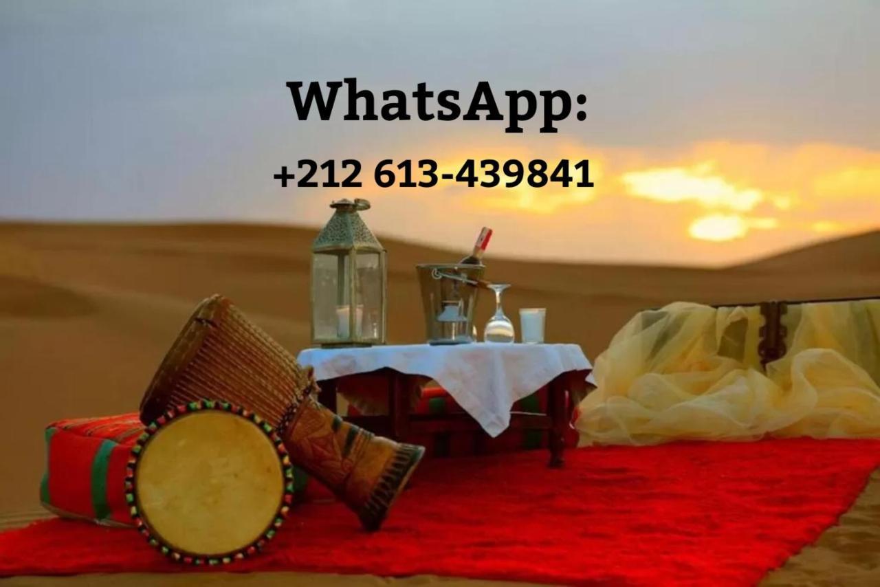 Erg Chebbi Camel Trek Camp Hotel Мерцуга Екстериор снимка